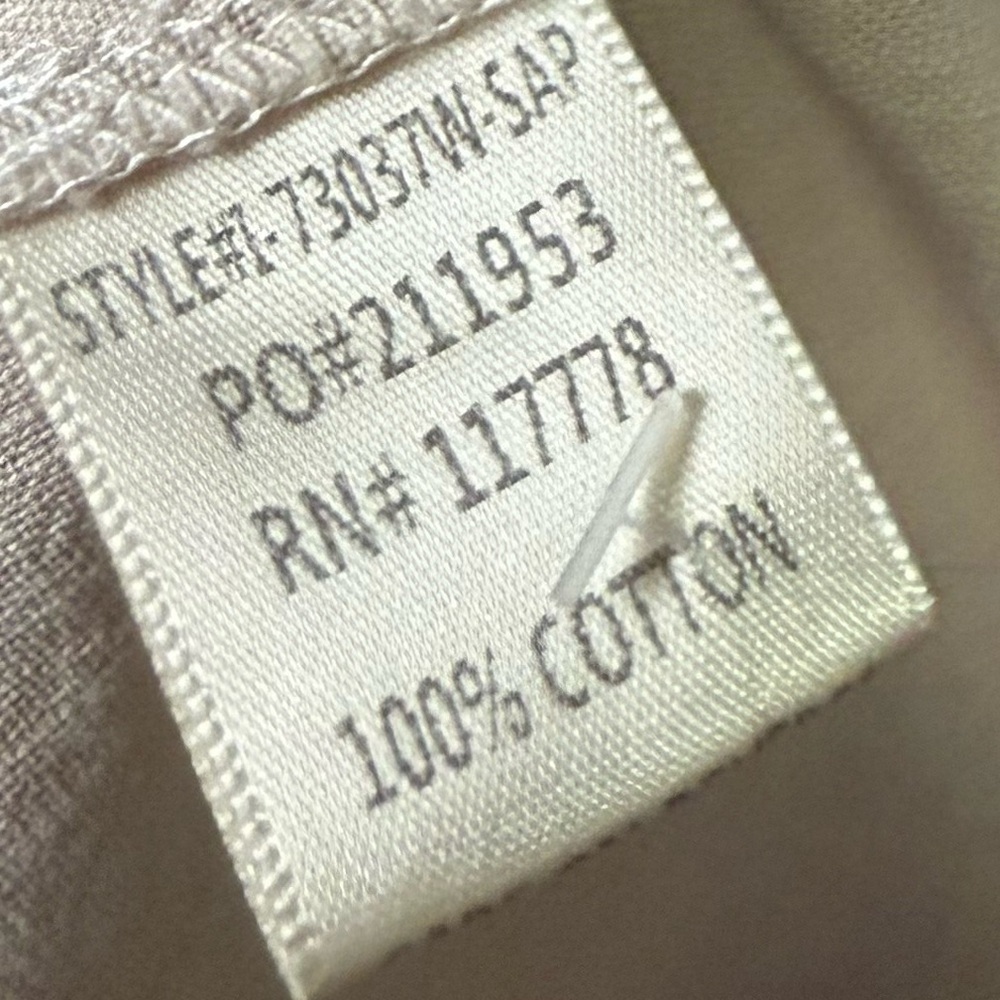 Lovestitch 100% Cotton Cutout Midi Dress Beige Tan Button Front Long Sleeves - Picture 7 of 8